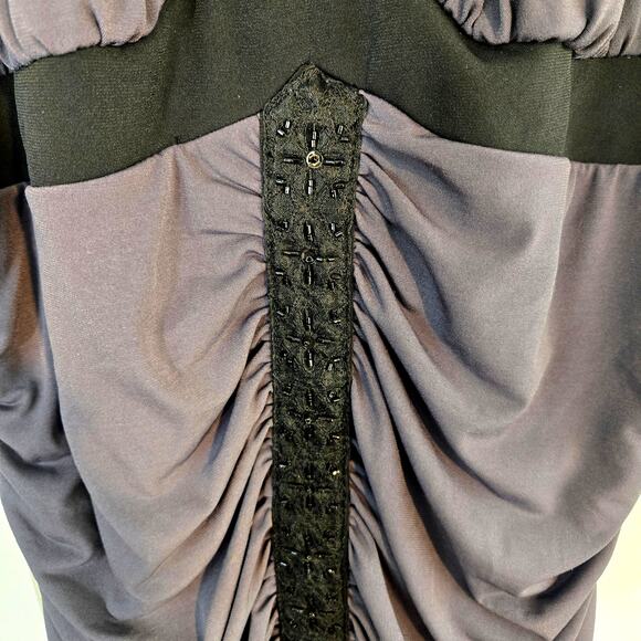 Trixxi Women's Dress 1X Size 1 X Grey Short Formal  Misses Plus 14W 16W - Picture 3 of 7